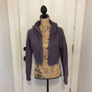 Stem Active Nordstrom Organic Crop Snap Up Hoodie